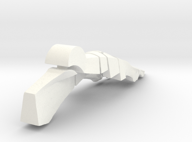 Planar Foot - 5 Inch in White Processed Versatile Plastic