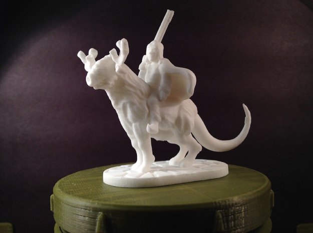 Taiga Strider (28mm/Heroic scale miniature) in White Processed Versatile Plastic