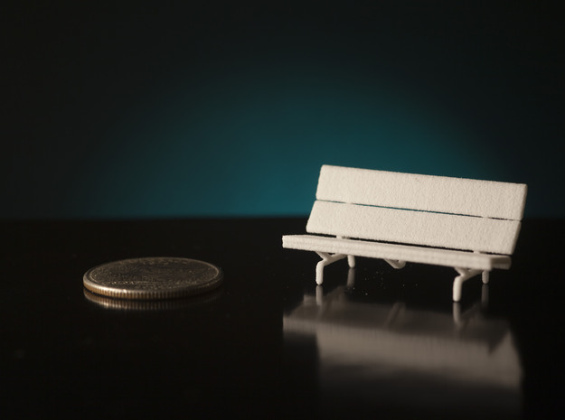 1:48 Eames Compact Sofa in White Natural Versatile Plastic