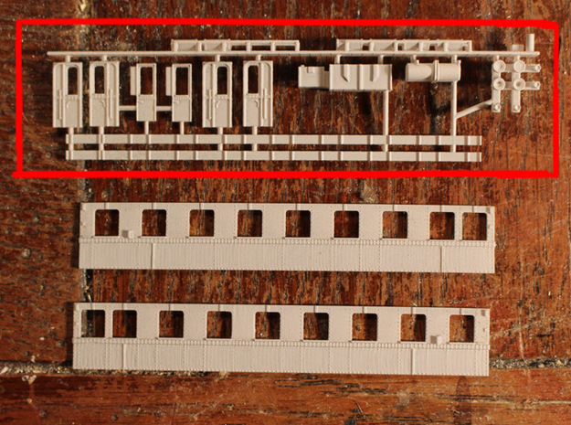 N scale Skagensbanen M1 Part 3 of 3 in Tan Fine Detail Plastic