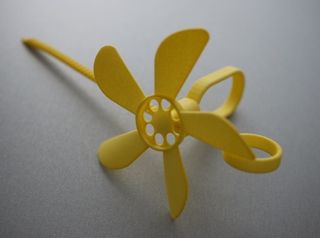 Finger Flyer in Yellow Processed Versatile Plastic