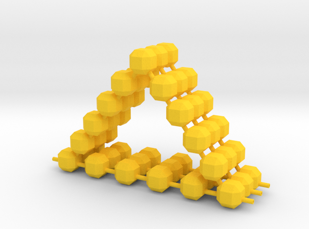 Triangulum in Yellow Processed Versatile Plastic