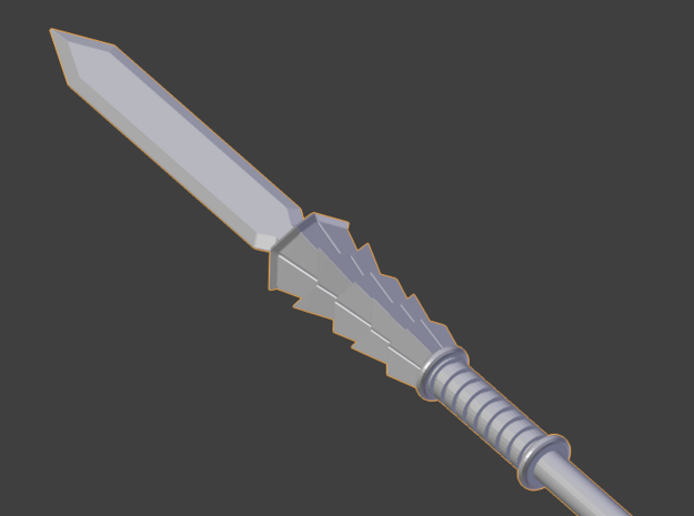 Pinecone Footsoldier's Spear in Smooth Fine Detail Plastic