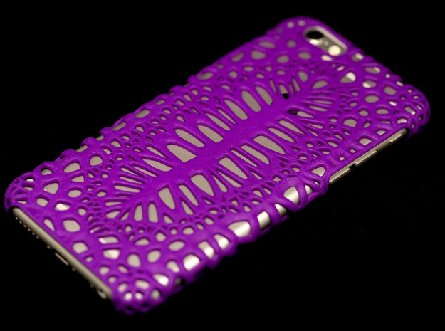 iPhone6 Case Lip (Extreme Voronoi Edition) in Purple Processed Versatile Plastic