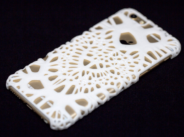 iPhone6 Case Heart (Extreme Voronoi Edition) in White Processed Versatile Plastic