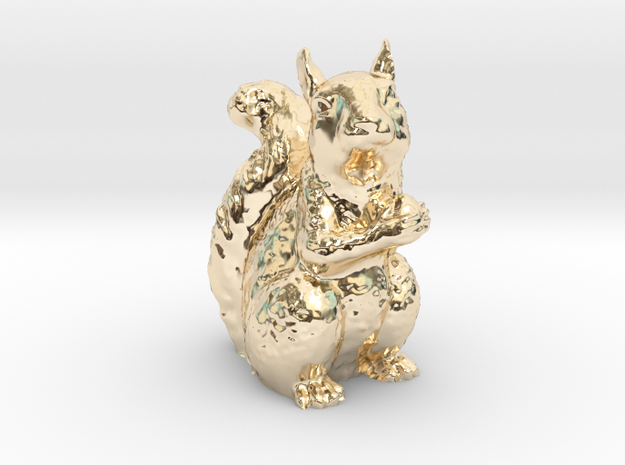 Guardian Squirrel in 14K Yellow Gold