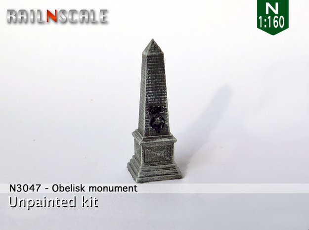 Obelisk monument (N 1:160) in Tan Fine Detail Plastic