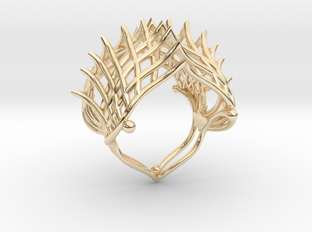 Ring The Iroquois\ knuckle / size 6 US    (16,5 mm in 14K Yellow Gold