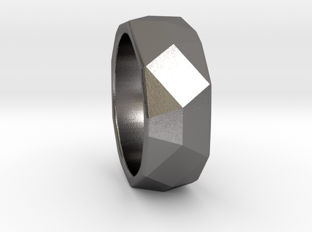 CODE: WP8RS - RING SIZE 7 in Polished Nickel Steel