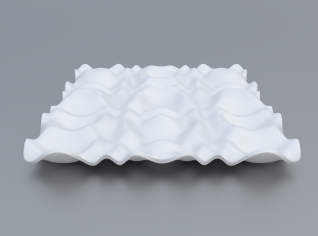Mathematical Function 10 in White Processed Versatile Plastic
