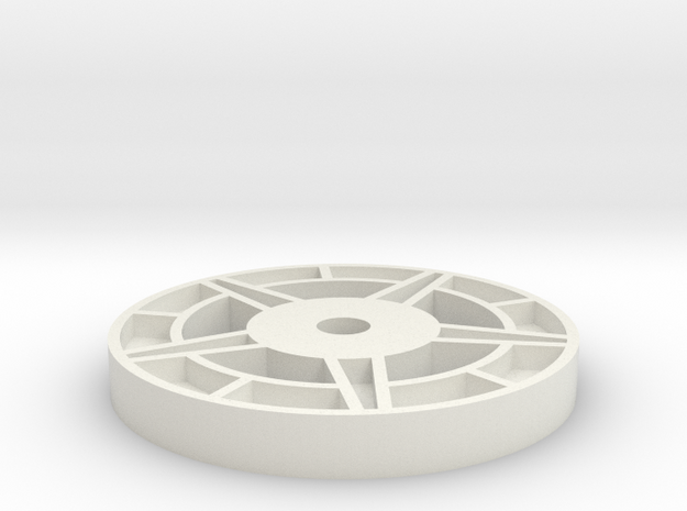 1/16 Idler Wheel E-100  Part 3 in White Natural Versatile Plastic