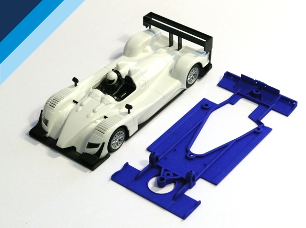 1/32 Ninco Acura Chassis for NSR motor mount in White Natural Versatile Plastic