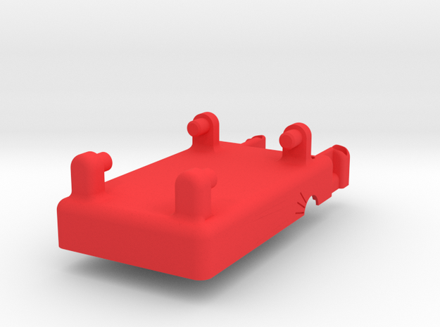 Mobius Case - Bottom Vibration Dampened in Red Processed Versatile Plastic