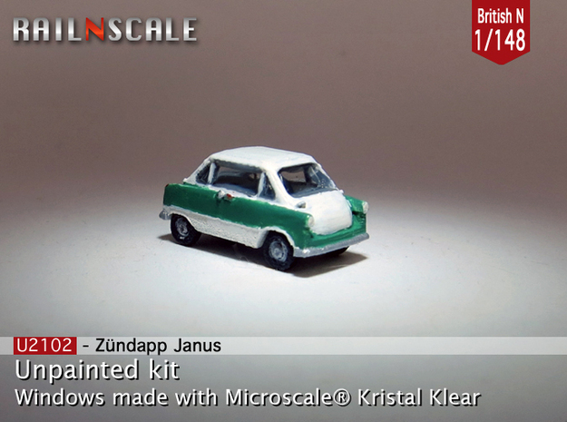 Zündapp Janus (British N 1:148) in Smooth Fine Detail Plastic