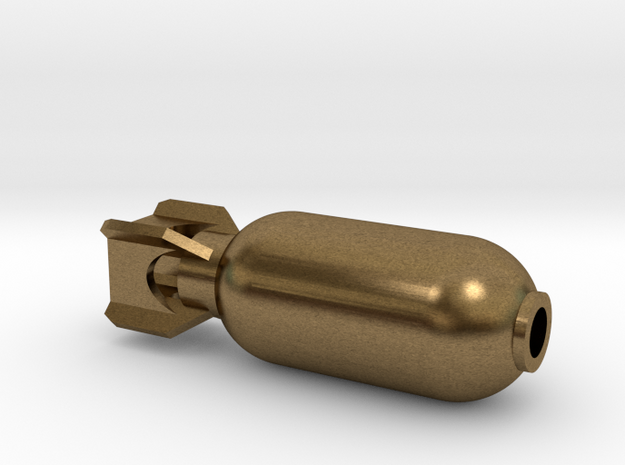 DRAW pendant - color plastic bomb in Natural Bronze