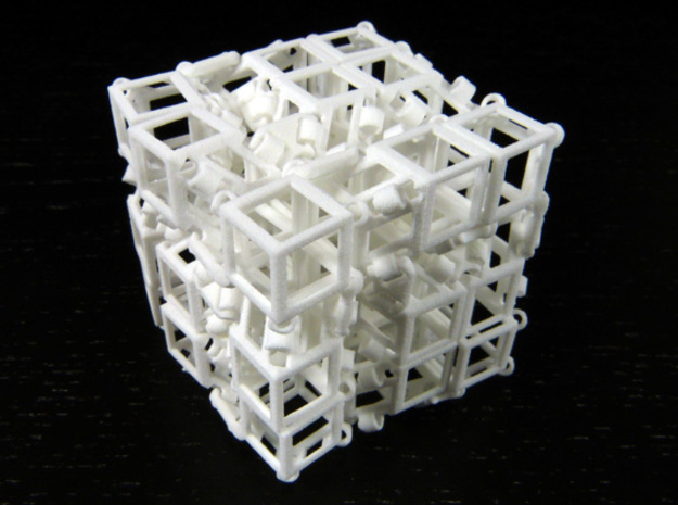 Jitterbox 3x3x3 in White Natural Versatile Plastic