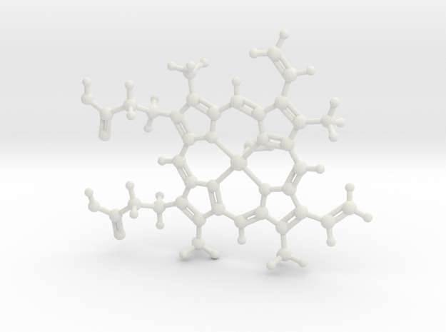 Hemoglobin O2 in White Natural Versatile Plastic