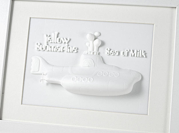 Yellow Submarin - The Sea Of Milk  in White Processed Versatile Plastic