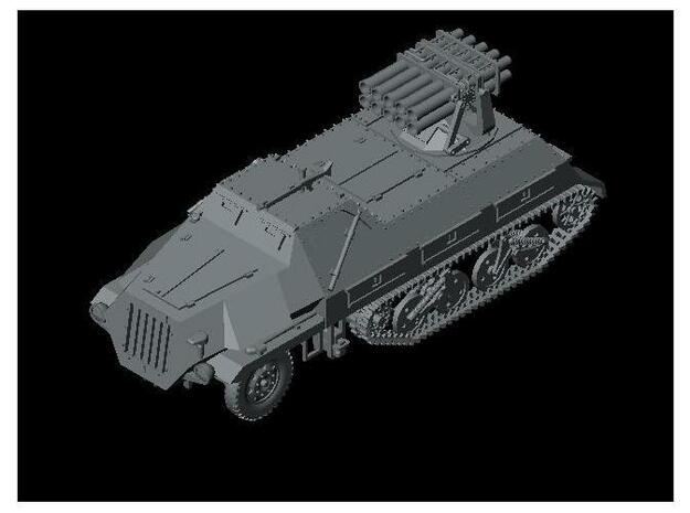 1/120 sd.kfz.4/1 15cm Panzerwerfer 42 in Tan Fine Detail Plastic