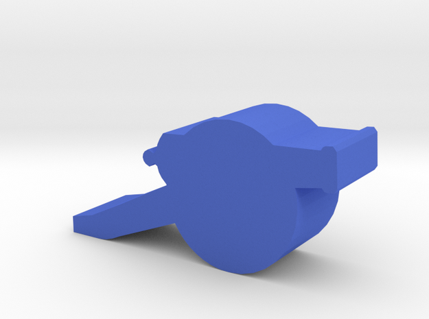 Game Piece, Field Cannon in Blue Processed Versatile Plastic