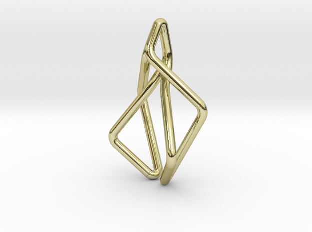 N-Line No.2 Pendant. Natural Chic in 18k Gold Plated Brass