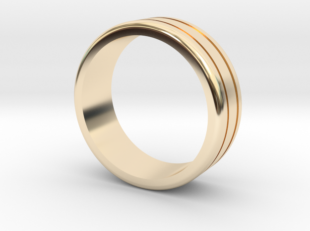 Classic wedding ring in 14K Yellow Gold