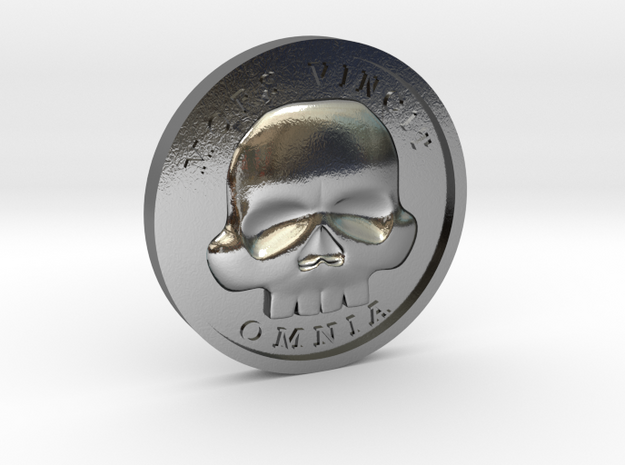 The Coin of Acheron in Polished Silver