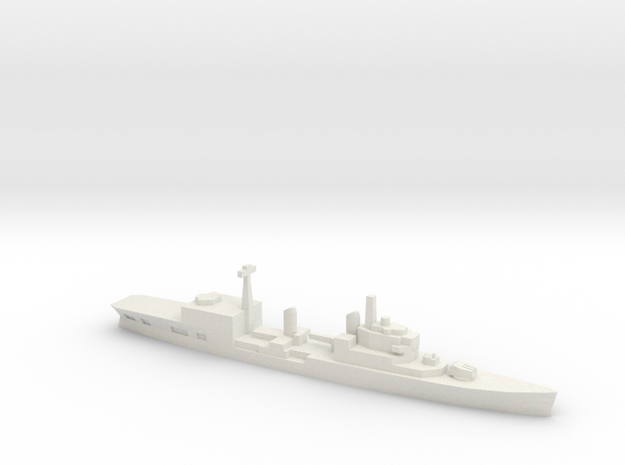 HMS Tiger Helicopter Cruiser, 1/1800 in White Natural Versatile Plastic