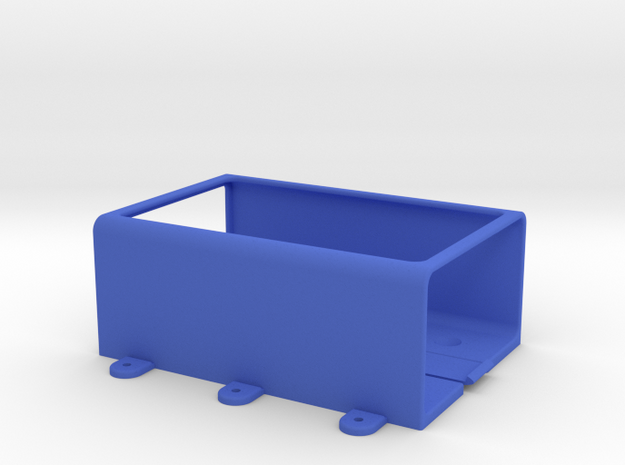 OMEX 600/200 ECU Holder - Slide Type - w/Feet in Blue Processed Versatile Plastic