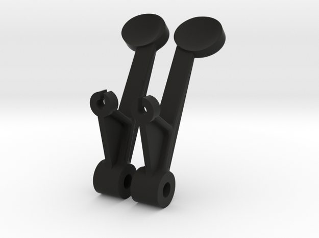 Sopwith Camel Gun Button in Black Natural Versatile Plastic
