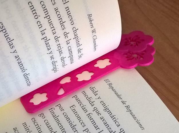 Sakura Bookmark Model A in Pink Processed Versatile Plastic