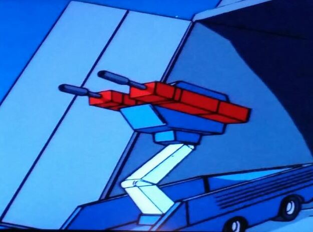 First Roller in Transformers Cartoon Series in White Processed Versatile Plastic