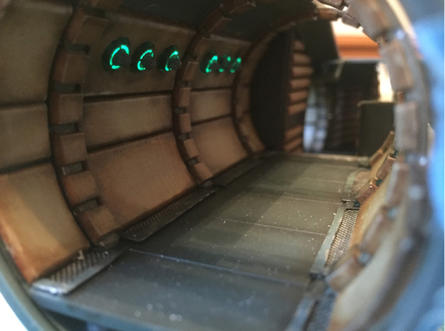 Star Wars Millennium Falcon  Corridor Lighting in Smooth Fine Detail Plastic