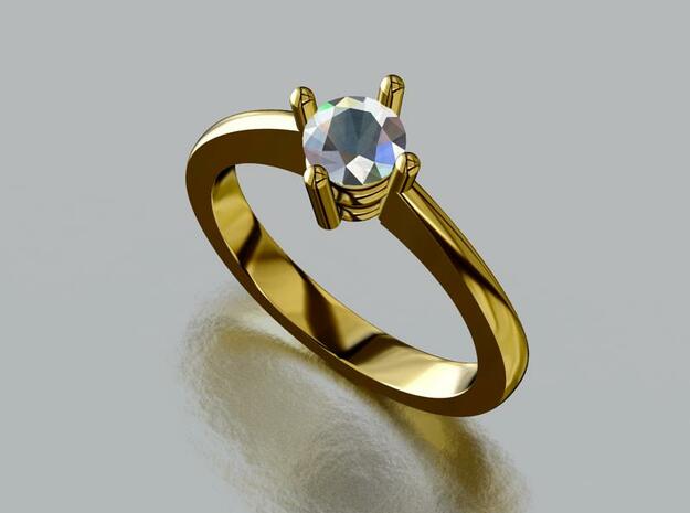0.33ct engagement ring in Tan Fine Detail Plastic