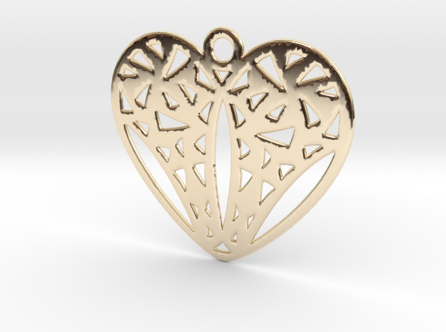 Cuore in 14k Gold Plated Brass