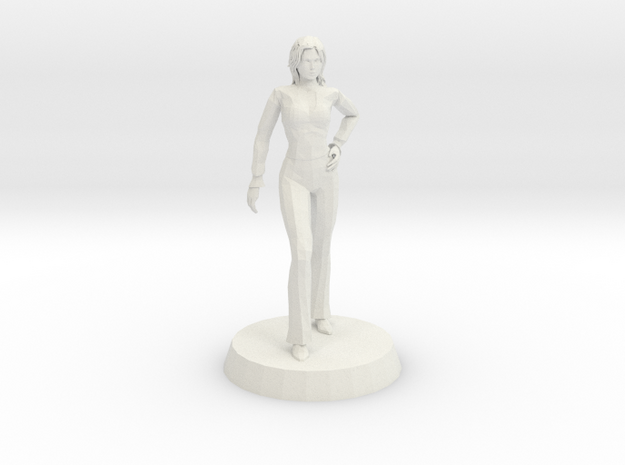 Woman - Confident Stance in White Natural Versatile Plastic