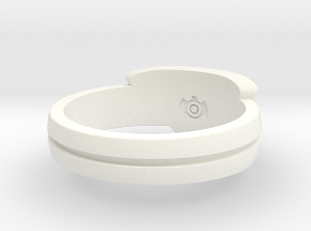 Power Ring Sz 12 in White Processed Versatile Plastic