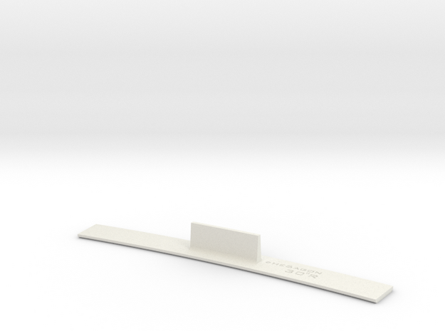 ME83-30R Curve Template HO Scale in White Natural Versatile Plastic