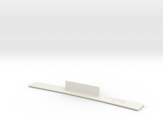 ME83-41R Curve Template HO Scale in White Natural Versatile Plastic