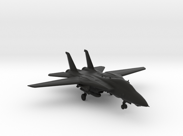F14 jet Tomcat big in Black Natural Versatile Plastic