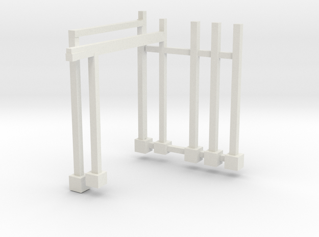 Wackyworm trailer track supports and light stands in White Natural Versatile Plastic