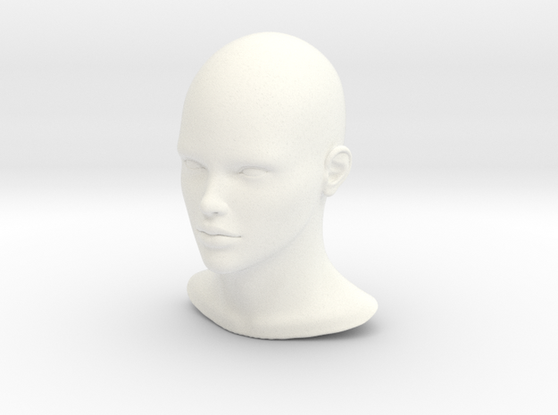 High Quality 1/4 SCALE FEMALE HEAD FIGURE in White Processed Versatile Plastic
