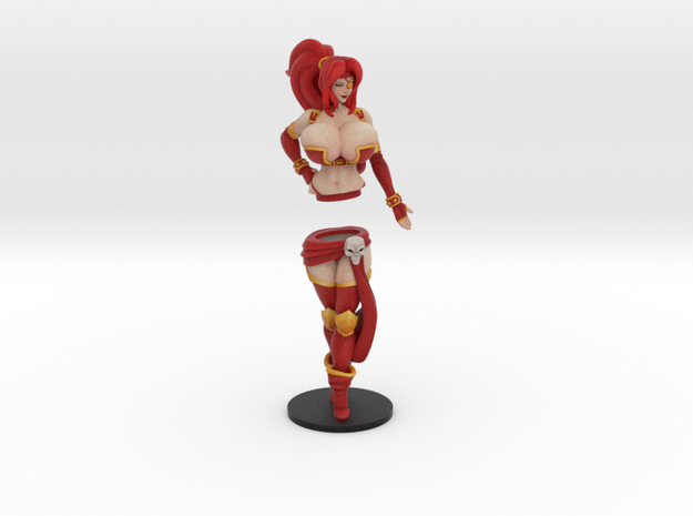 Pirate Veronika Red 14.7 cm (6 inch approx) COLOR in Full Color Sandstone