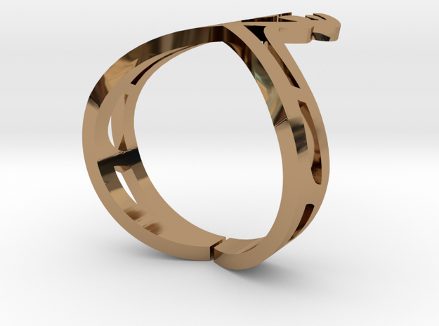 Nor Ring1 in Polished Brass
