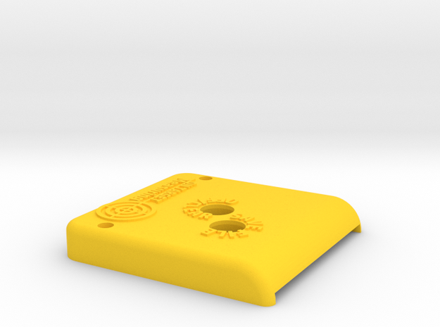 Zach Plate in Yellow Processed Versatile Plastic
