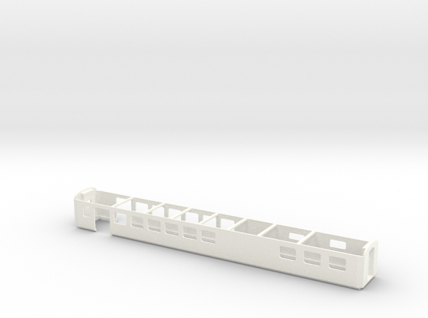 Wagenkasten Speisewagen EW III Scale TT 1/120 1-12 in White Processed Versatile Plastic