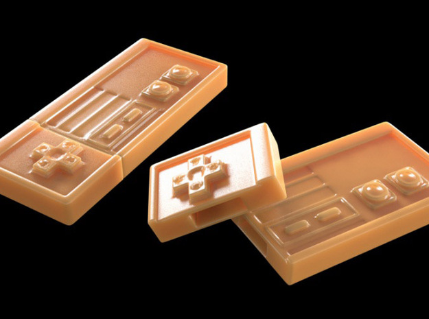 Flash Memory Stick Nintendo Case in White Natural Versatile Plastic