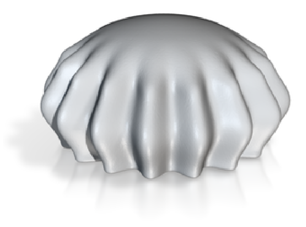 DRAW paperweight - jellyfish solid in White Natural Versatile Plastic