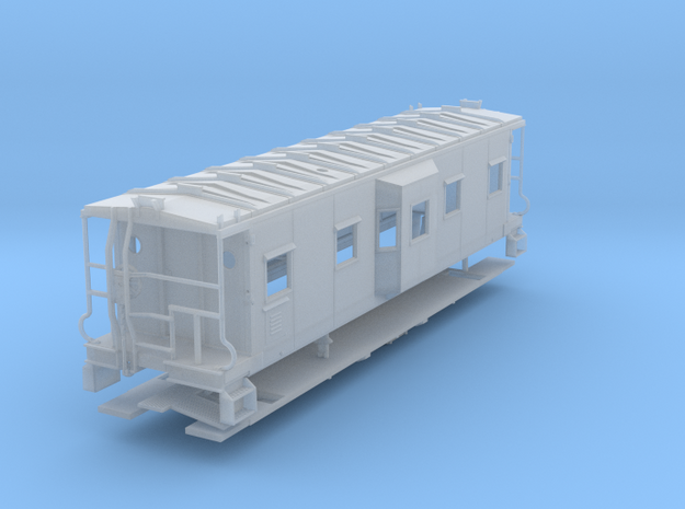 Sou Ry. bay window caboose - Hayne Shop - S scale in Smooth Fine Detail Plastic