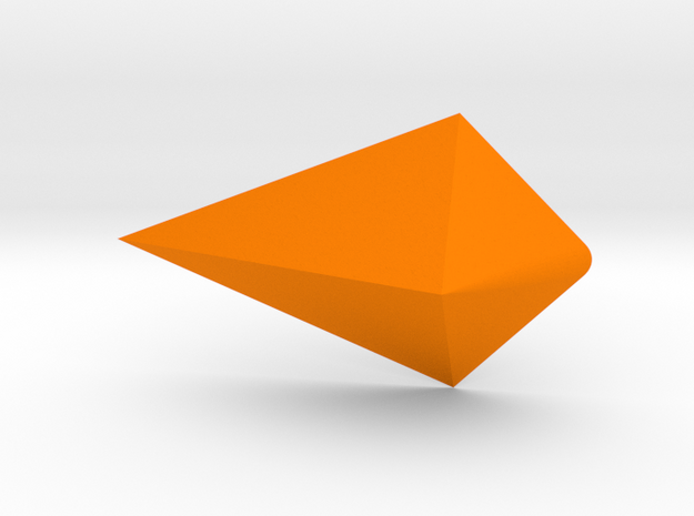 Steven Universe - Gem - Jasper (Small) in Orange Processed Versatile Plastic